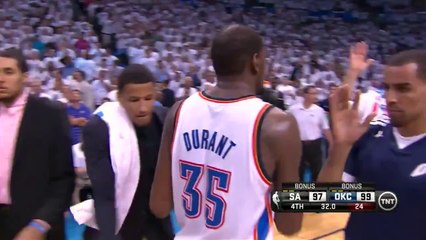 Kevin Durant Gives OKC the Lead vs Spurs - Game 6