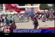 Huancayo: alumnos de dos colegios protagonizaron feroz batalla campal