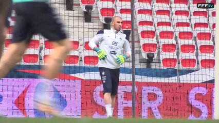 Entraînement de l'Equipe de France à Nice (Allianz Riviera)