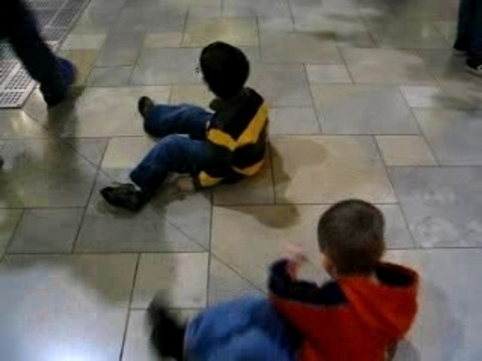 Dancing at the mall