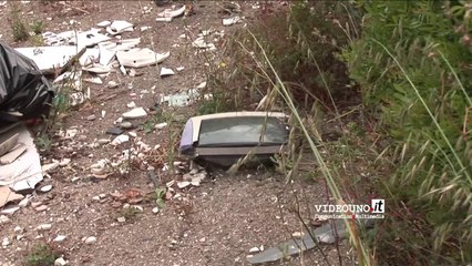 amianto sulla strada che da Matera porta al Santuario di Picciano