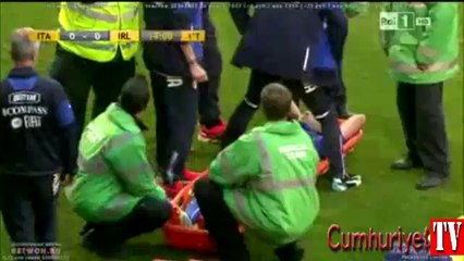 Yıldız oyuncunun ayağı böyle kırıldı