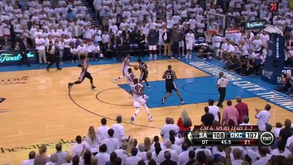 Kawhi Leonard Blocks Russell Westbrook - Game 6 WCF