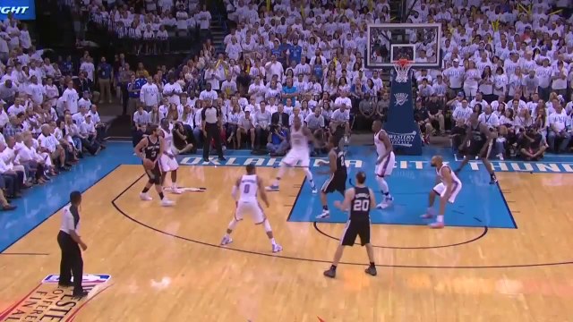 Manu Ginobili INSANE Pass to Boris Diaw vs OKC - Game 6