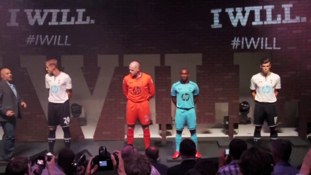 Gareth Bale, Michael Dawson and Brad Friedel - Spurs kit launch