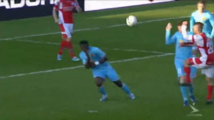 Svensson scores with fluke lob