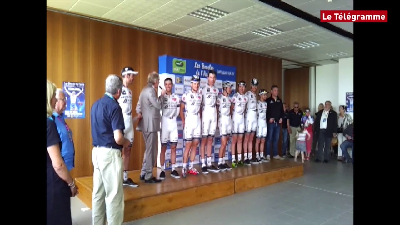 Les Boucles de l'Aulne. Romain Feillu adore Châteaulin et Châteaulin adore Romain Feillu