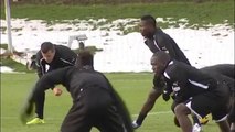 Newcastle v Metalist Kharkiv - Sissoko, Ben Arfa, Cissé, Gouffran and team training | Europa League