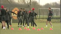 Real Madrid v Man United 1-1 - Welbeck, de Gea, Rooney, RvP training | Champions League