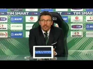Sassuolo, Di Francesco: Ottima ripresa, che qualità Missiroli!