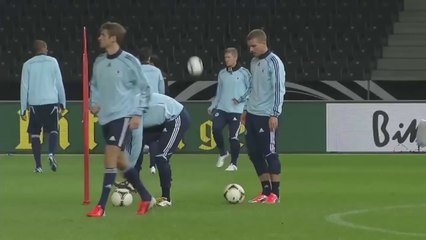Germany 4-4 Sweden exclusive training session - Ozil, Schweinsteiger, Reus and the team
