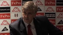 Arsene Wenger furious at referee after red card - Fulham 2-1 Arsenal | English Premier League