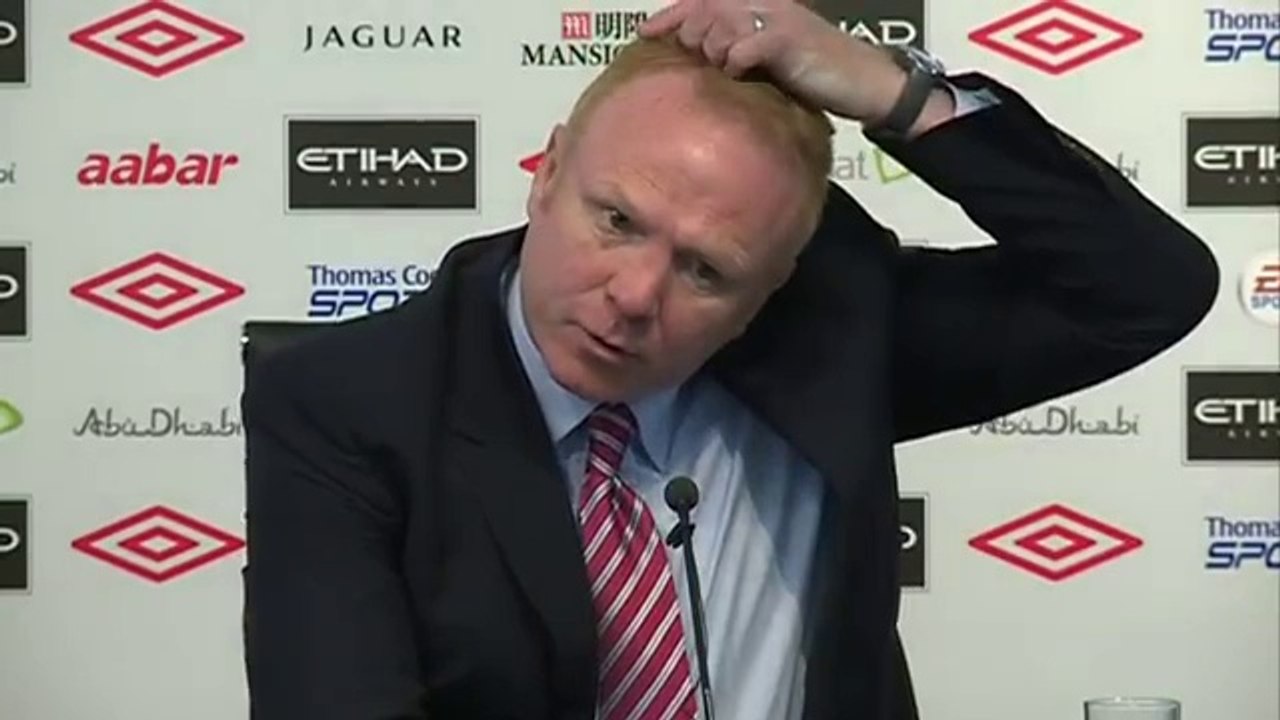 Man City 4-1 Aston Villa - Mcleish on a bad day at the office | Premier League 2011-12
