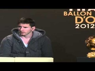 Pallone d'Oro, Messi: '2012? Non il mio anno migliore'