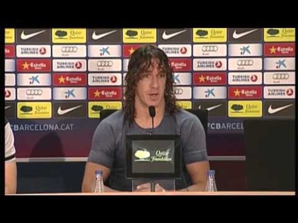 VIDEO Puyol supporta Tito Vilanova