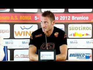 VIDEO Totti: 'Spero nei grandi acquisti'