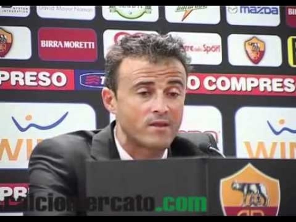 Roma, Luis Enrique: 'Giochiamo con paura'. VIDEO