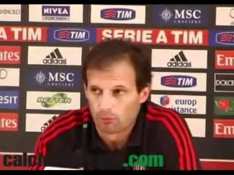 Video Allegri: 'Milan a due punte, faremo una grande partita'