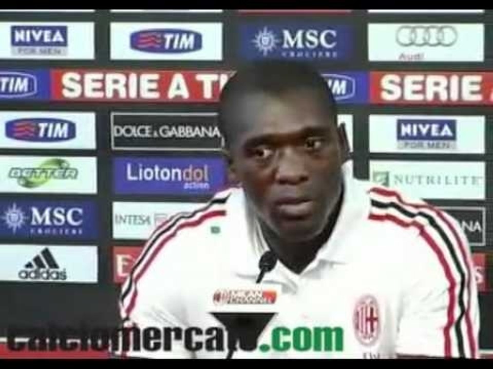 Milan, Seedorf 'Vogliamo la Champions! Scudetto? Occhio alla Juve'