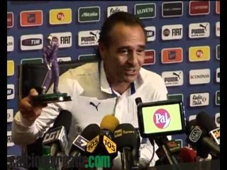 Italia-Spagna, Prandelli: 'Cassano è dimagrito, gioca Rossi'. VIDEO