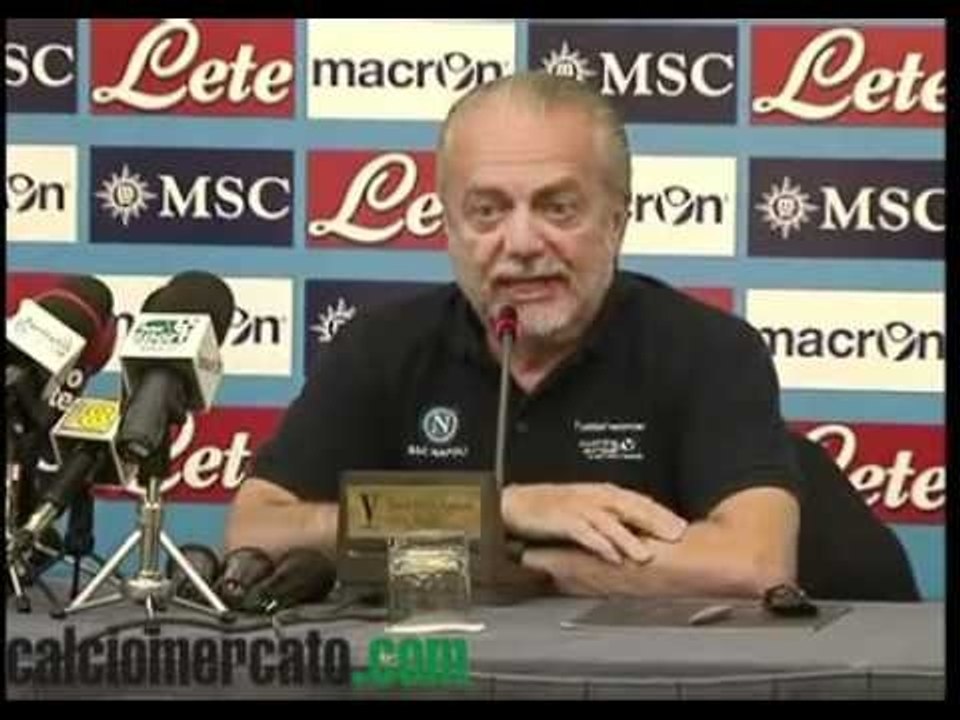 Napoli, De Laurentiis:| 'Non siamo regina mercato' VIDEO
