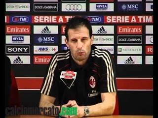 Allegri 'Ibra riposa? Palermo gara chiave. Dinho importantissimo'. VIDEO