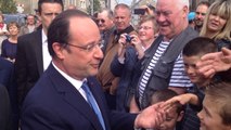 François Hollande à Trévières