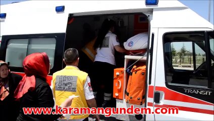 Karaman'da tır ile otomobilin çarpışması sonucu 1 i çocuk 3 kişi yaralandı