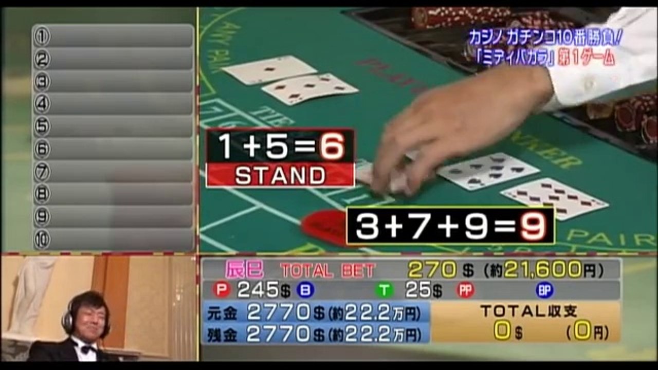 カジノ萬遊記  ミディバカラ編2