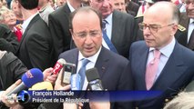 Hollande en Normandie à quelques jours des cérémonies du D-Day