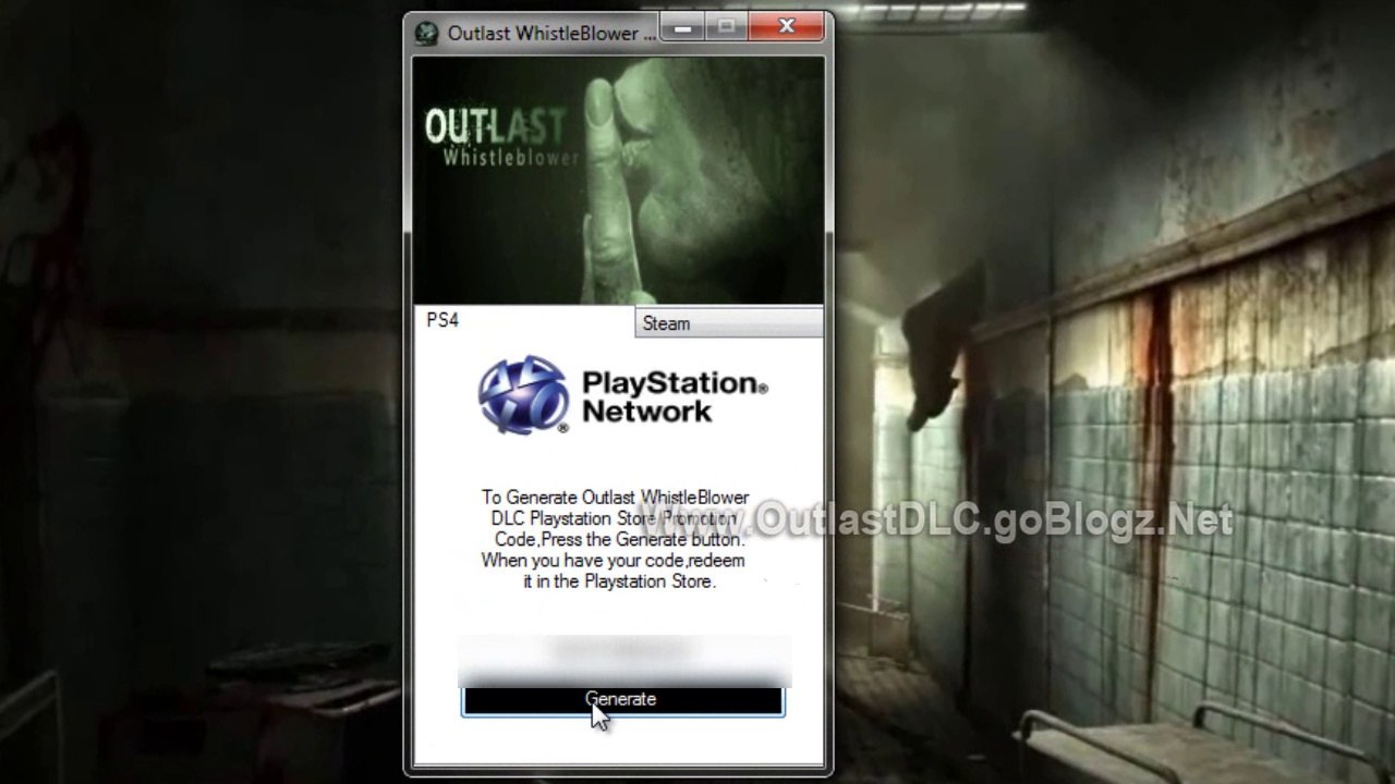 Get Outlast WhistleBlower DLC Code for FREE