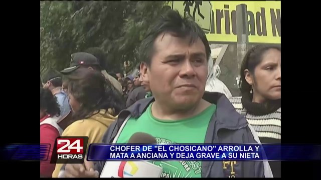 Chosicano atropella y mata a una anciana en la Carretera Central