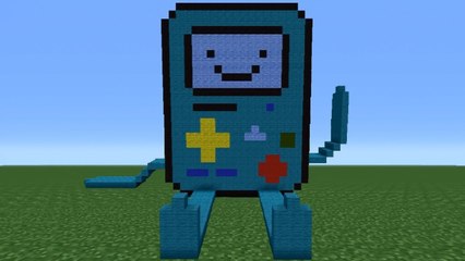 Minecraft Tutorial: How To Make A BMO Statue