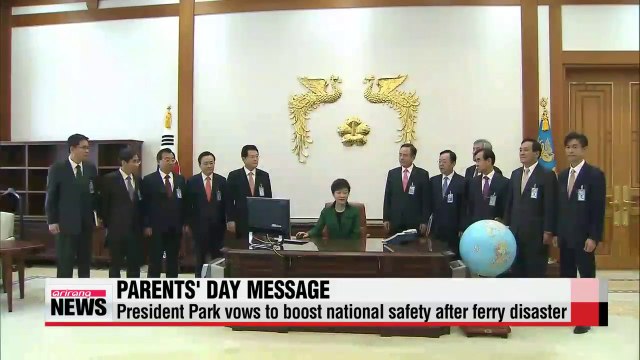 President Park vows to boost national safety on Parents' Day