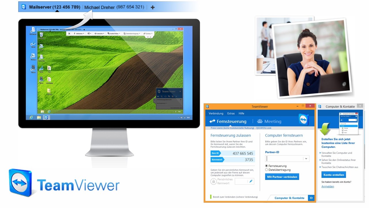 Unbeaufsichtigt PC fernsteuern mit TeamViewer - QSO4YOU Tech