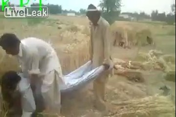 Pakistanda manuel biçer döver