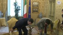 Roma - Renzi con lo Sceicco Abdullah Bin Zayed Al Nahyan (07.05.14)