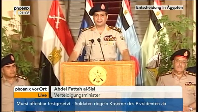 Rede von Verteidigungsminister Abdel Fattah al-Sisi am 03.07.2013