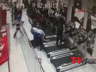 İzmir'de Spor salonunda ki korkunç ölüm kamerada