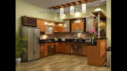 Tủ bếp gỗ cao cấp - sản phẩm của nội thất Hải Nam
