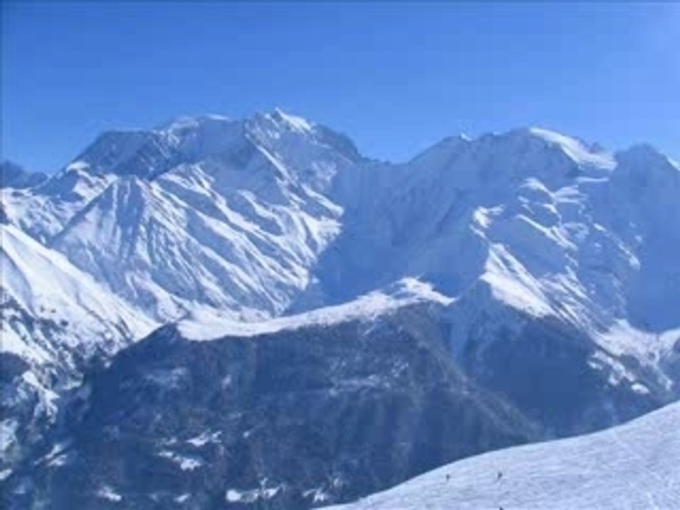 Paysage enneigé de Saint Gervais