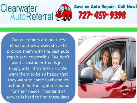 Clearwater Auto Referral : Car Repair Services St Petersburg FL