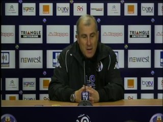Alain Casanova en Conférence de Presse d'avant-match