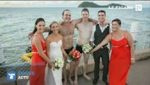 Ils interrompent leur séance de photo de mariage pour sauver un pêcheur