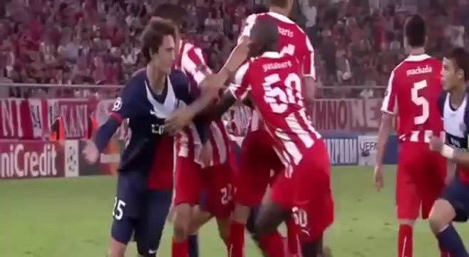 Marquinhos Goal ~ Olympiakos 1-4 Paris Saint Germain ~ 17_09_2013