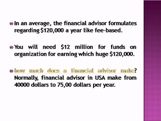 how much do financial advisors make
