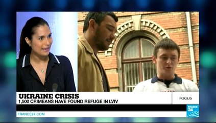 UKRAINE - Ukraine crisis: Crimean 'refugees' in Lviv