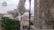 Syrie : l'hôtel Carlton d'Alep détruit par une explosion