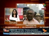 Maestros panameños mantienen huelga