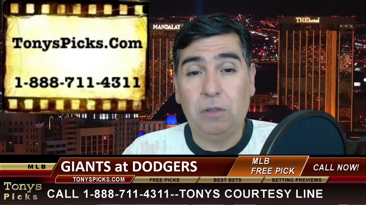 LA Dodgers vs. San Francisco Giants Pick Prediction MLB Odds Preview 5-8-2014